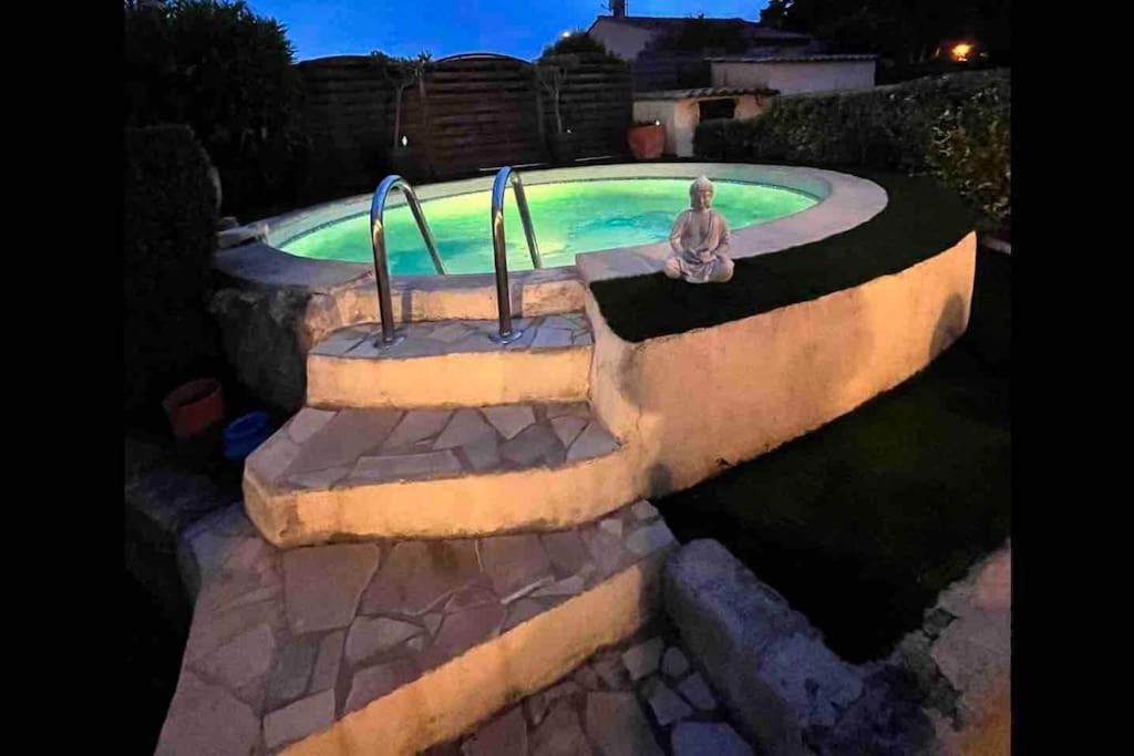 Piscine Cosy, 3 Chambres, 3 Sdb, Havre De Paix A 10 Min Des Plages Mauguio Exteriör bild